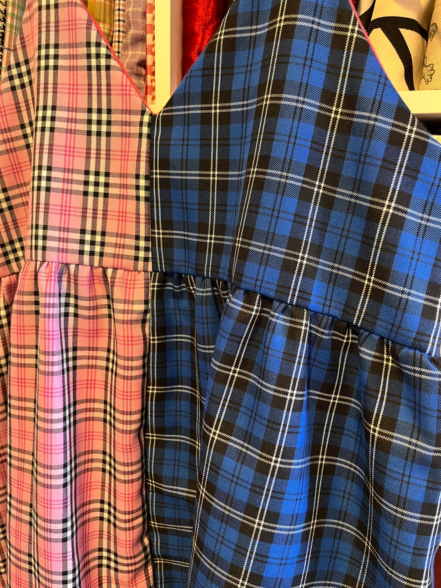 Pink and Blue Tartan Cami Dress- Size 14