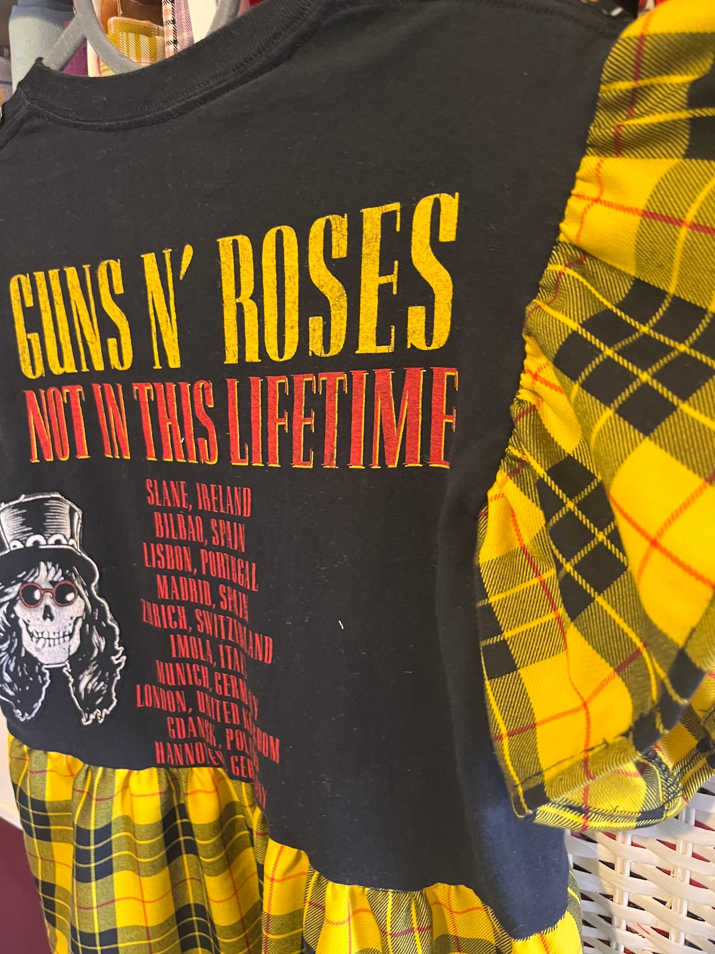 Guns and Roses Tee Dress - Size S / 10