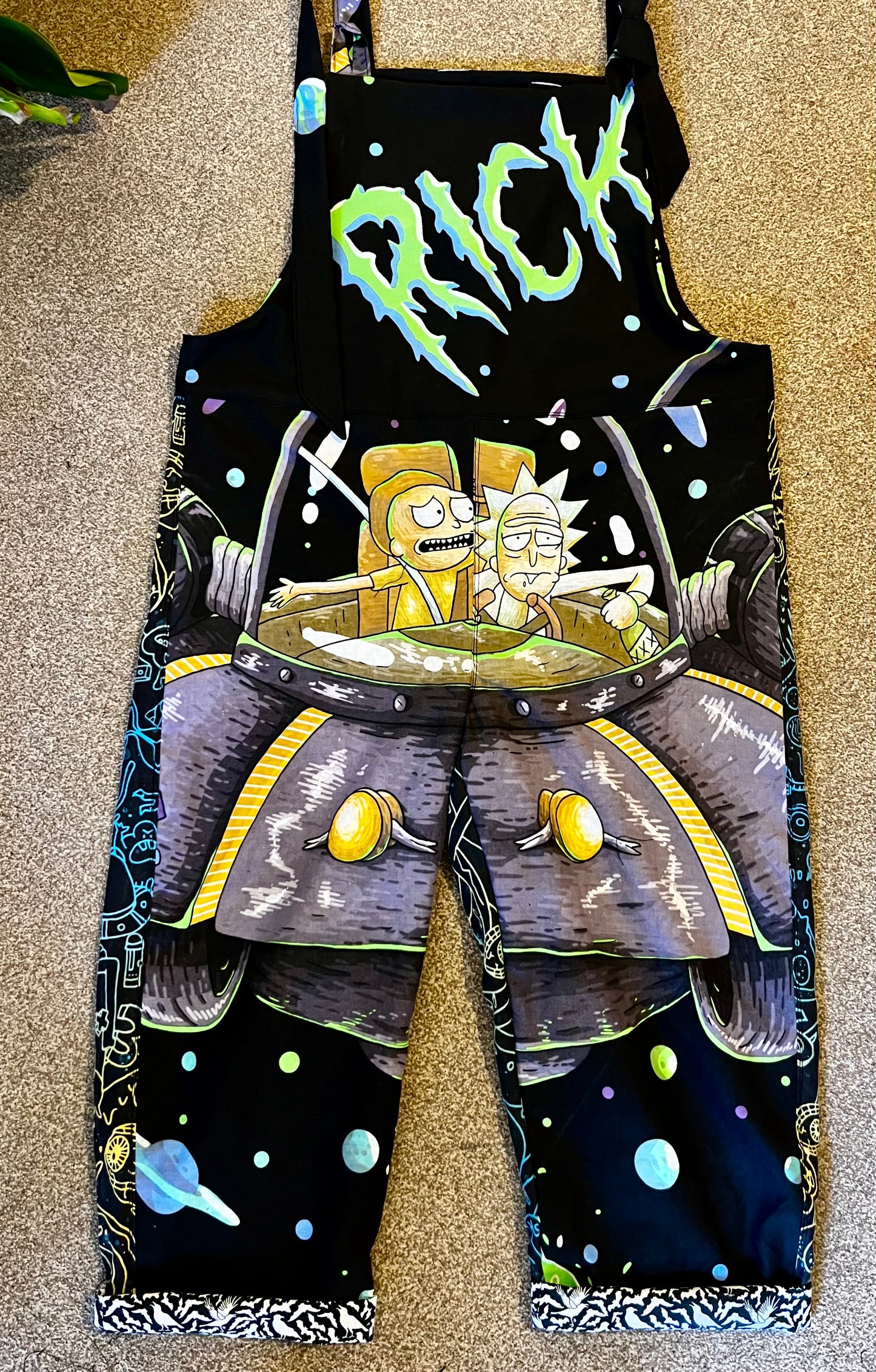 Rick & Morty Dungarees 14/16