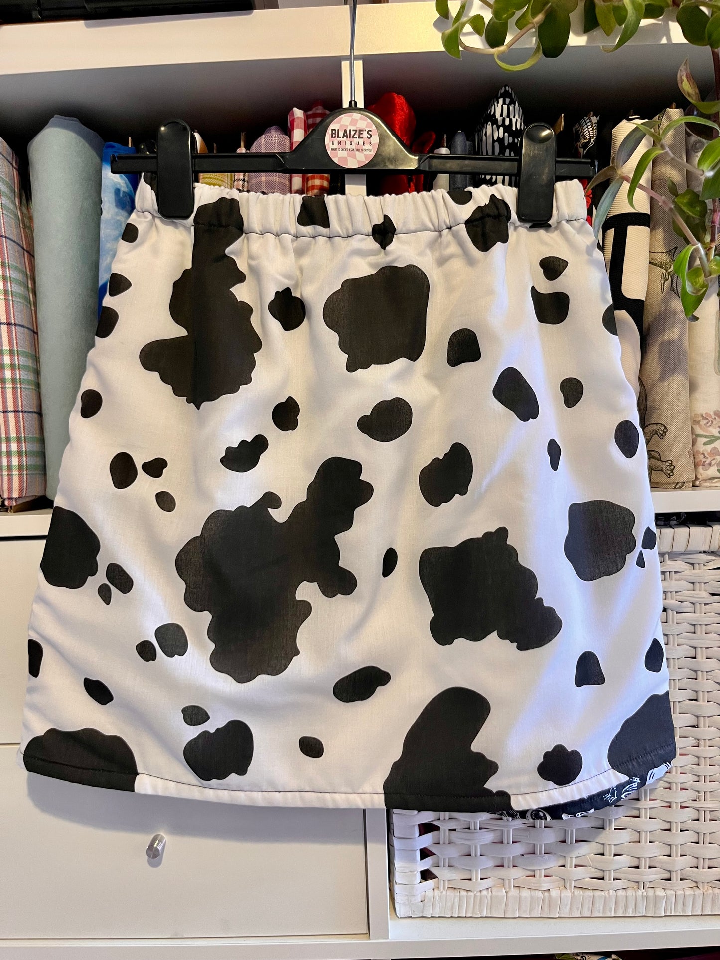 Moo Cow Mini Skirt - Size 12