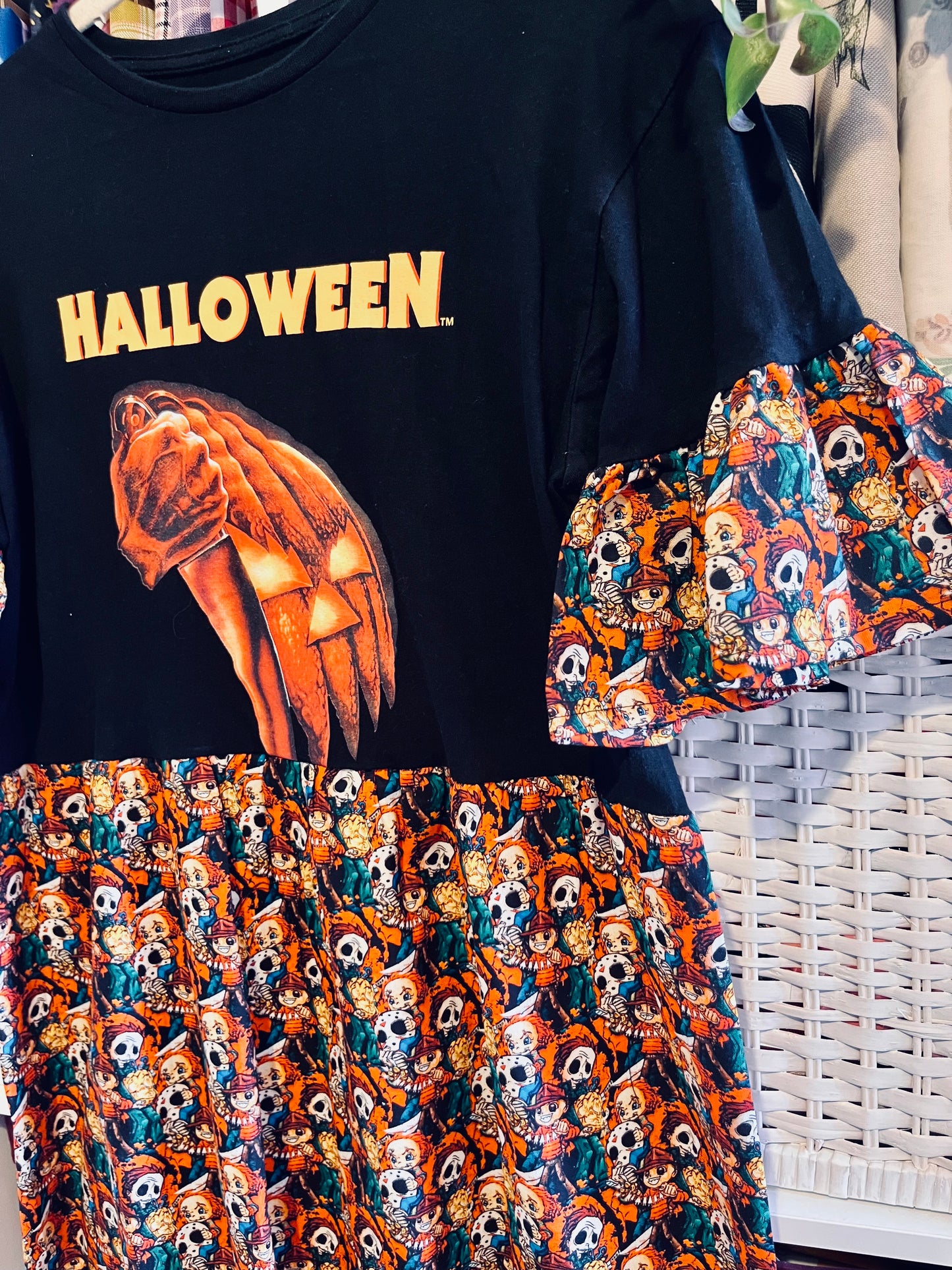 Halloween Movie Tee Dress - Size S - UK 10
