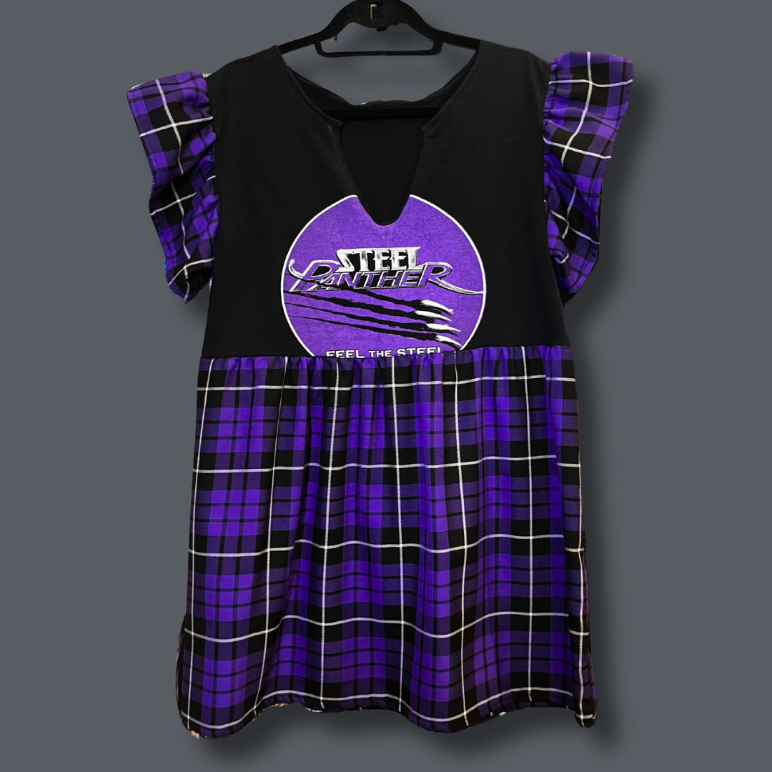 Steel Panther Tee Dress V Neck - Size S - UK 10