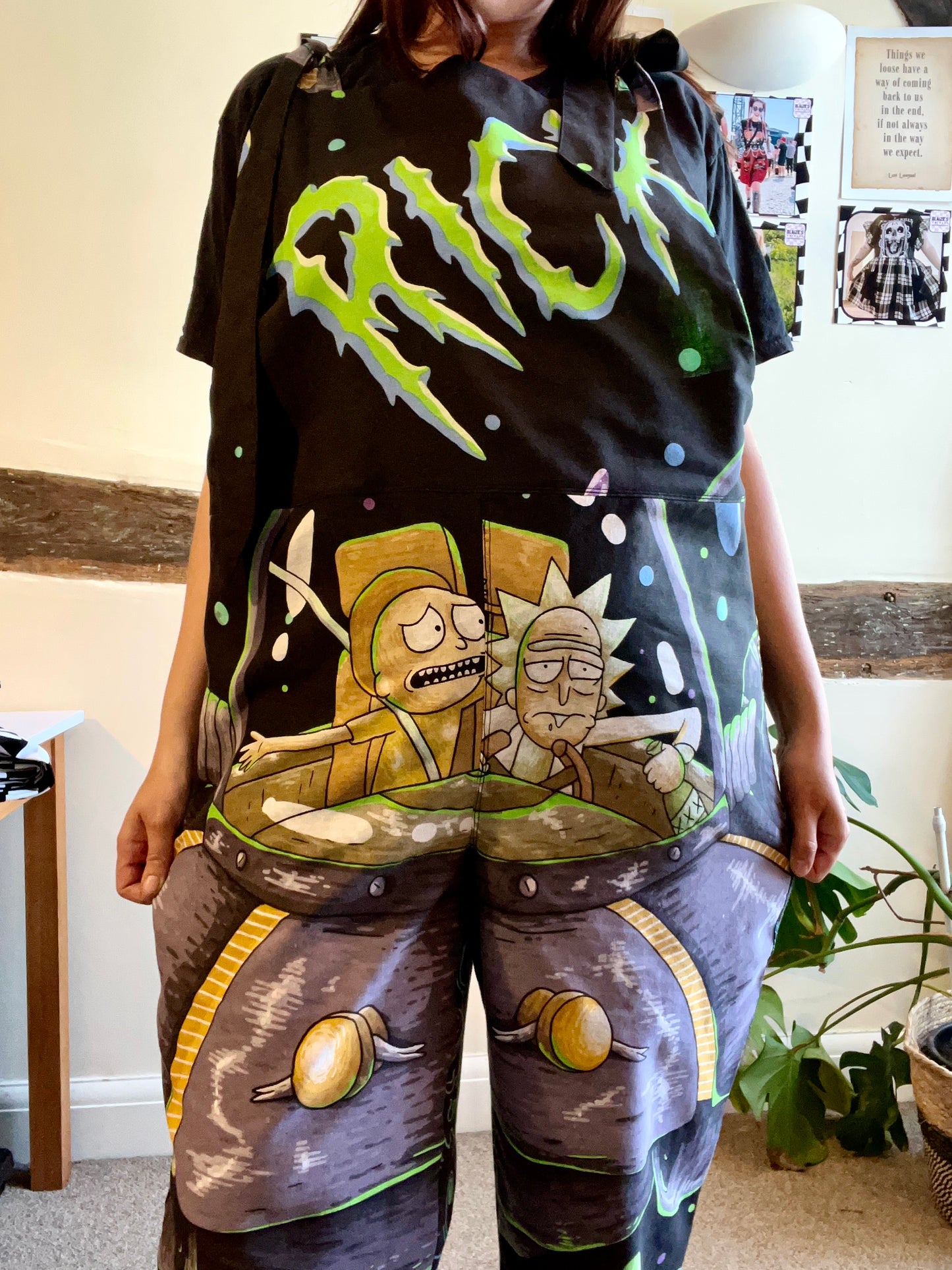 Rick & Morty Dungarees 14/16