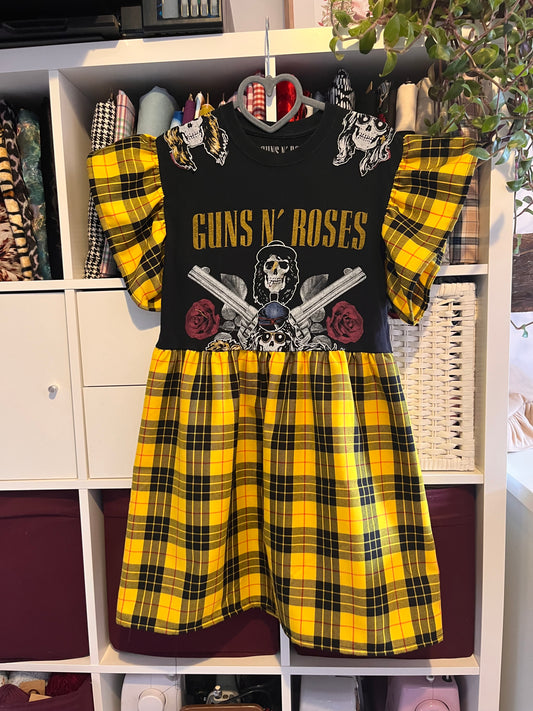 Guns and Roses Tee Dress - Size S / 10