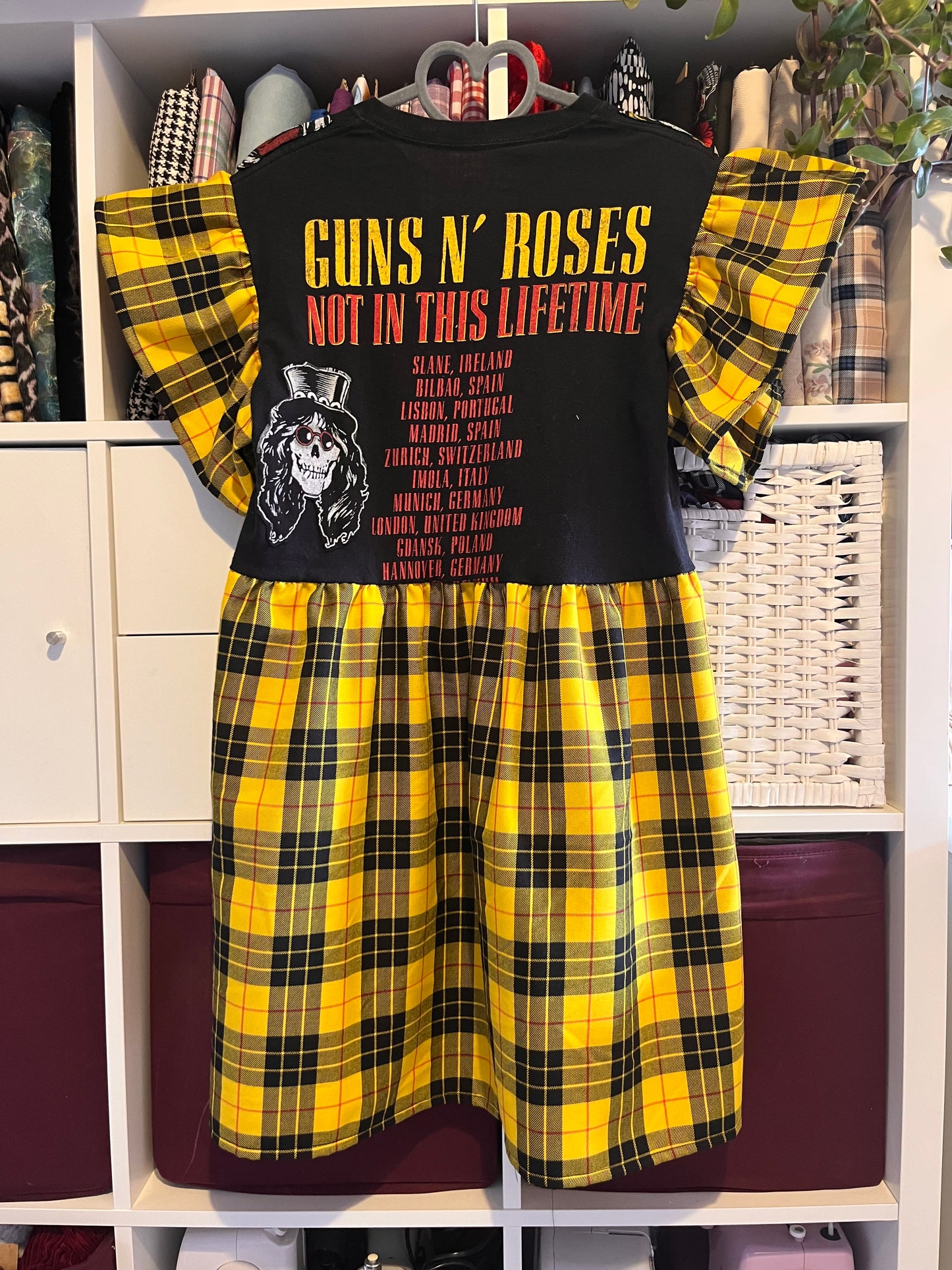 Guns and Roses Tee Dress - Size S / 10