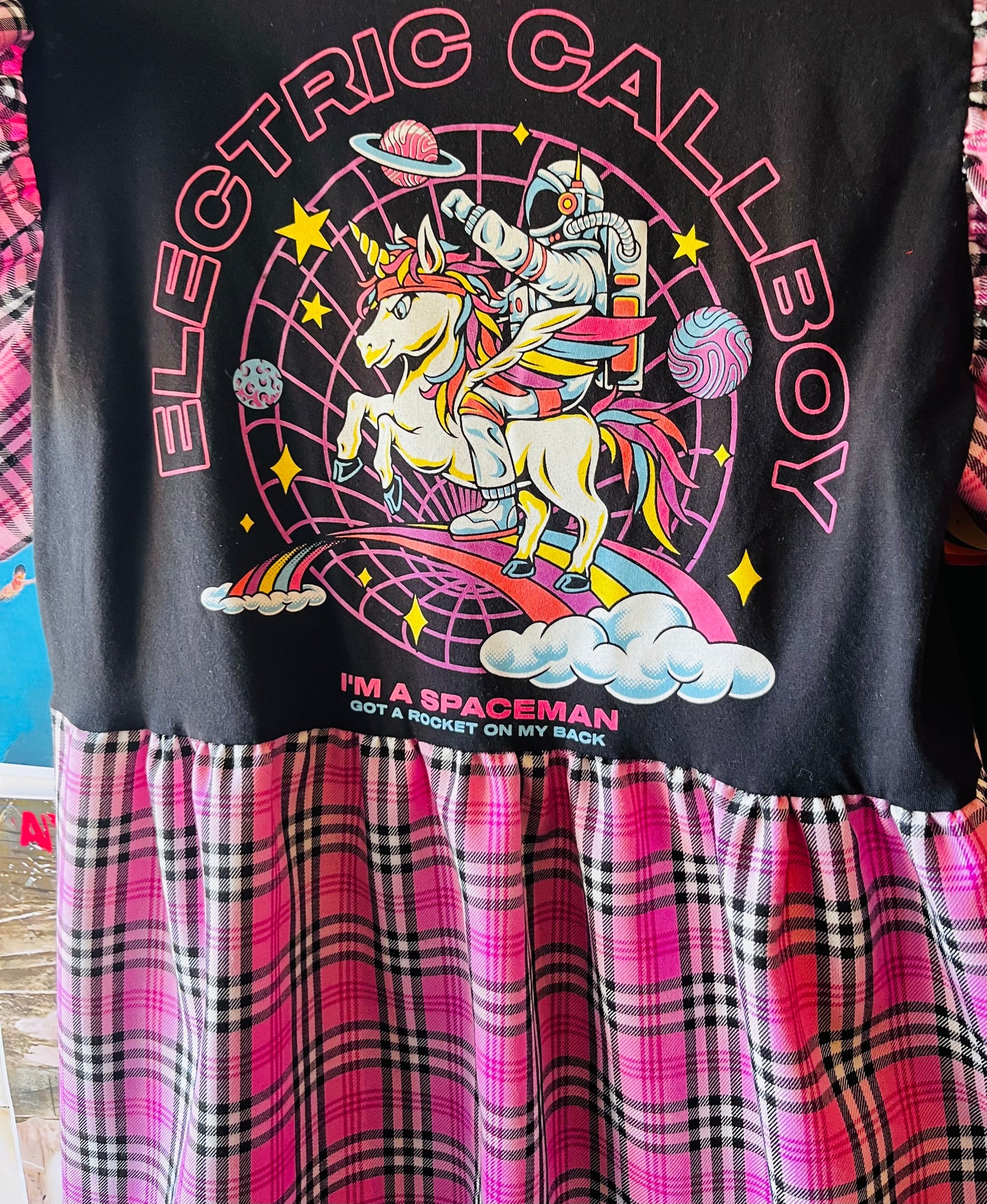 Electric Callboy Tee Dress - Size L - UK 14/16