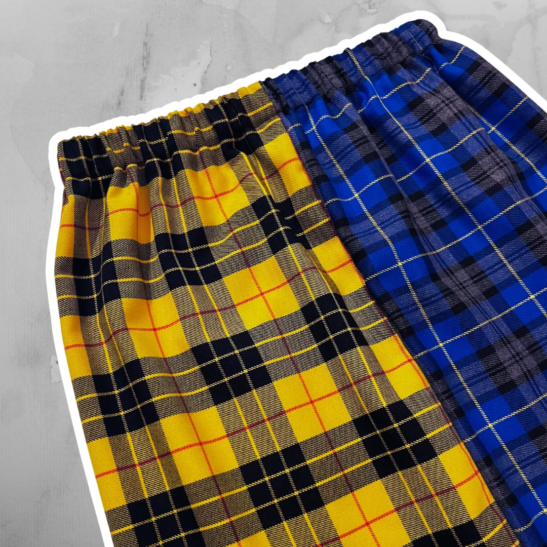 Half and half tartan Mini Skirt - Size 16