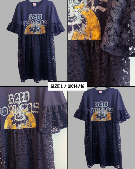 Bad Omens Lace Tee Dress - Size L - 14/16