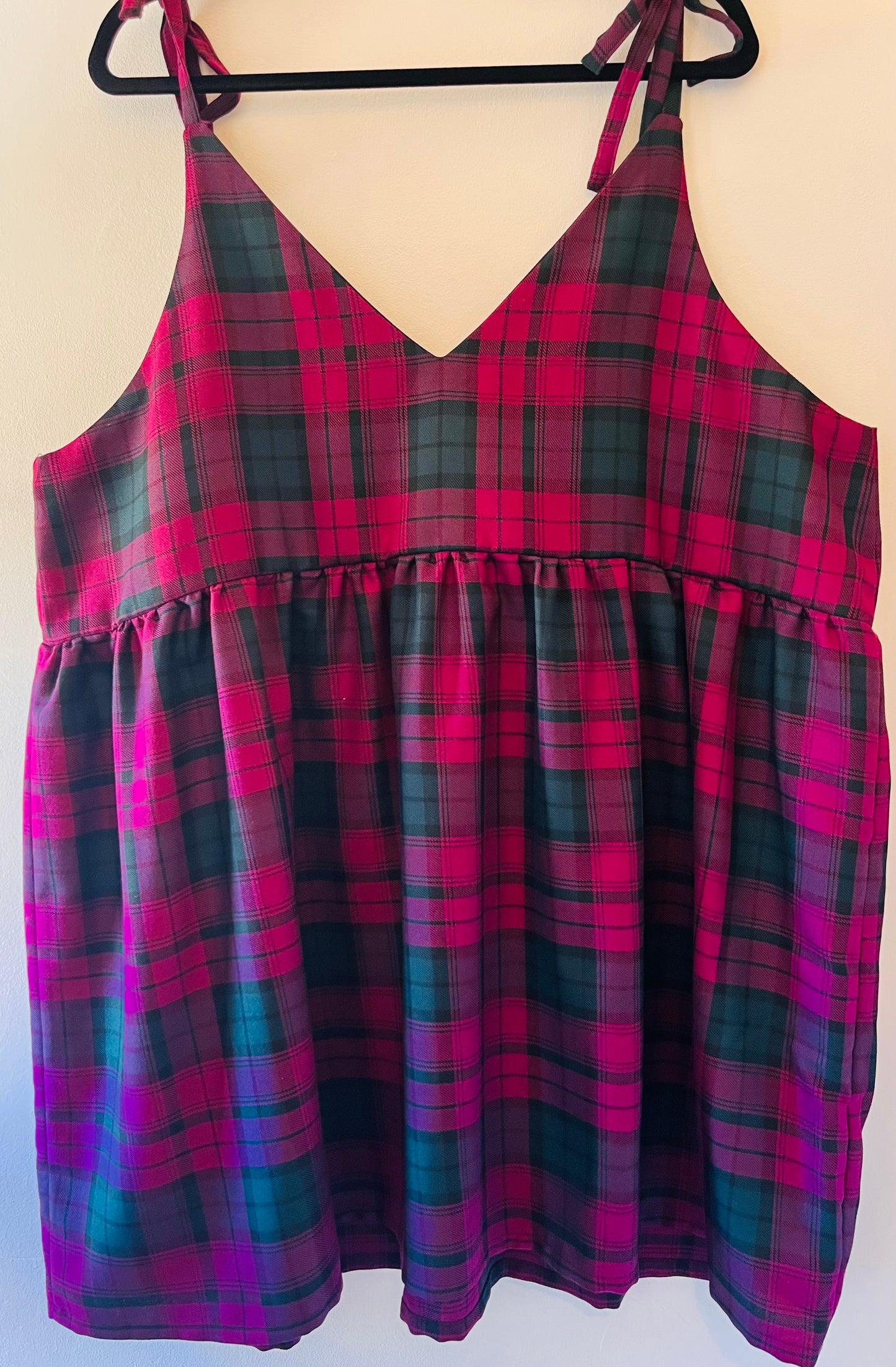 Purple & Green Tartan Cami - Size 20