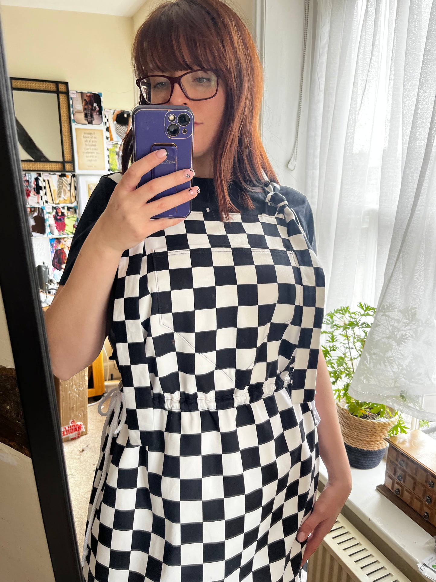 Checkmate Dungaree Dress