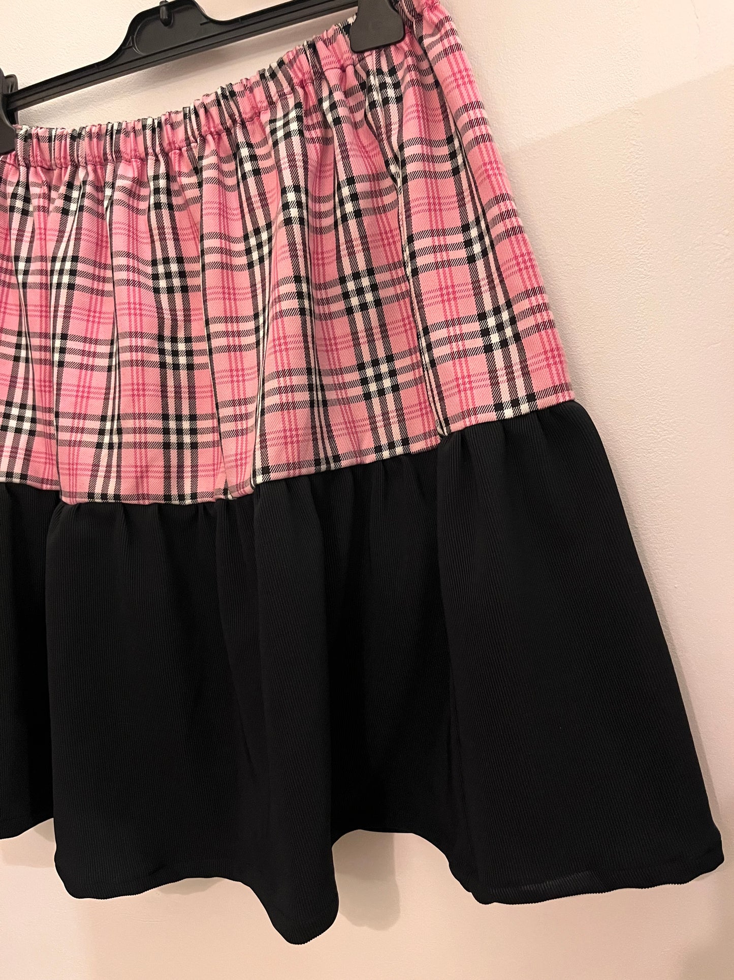 Half and half tartan Mini Skirt - Size 16