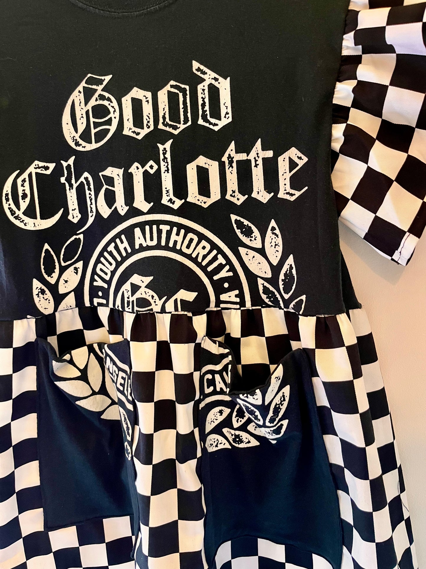 Good Charlotte Tee Dress - Size S - UK 10