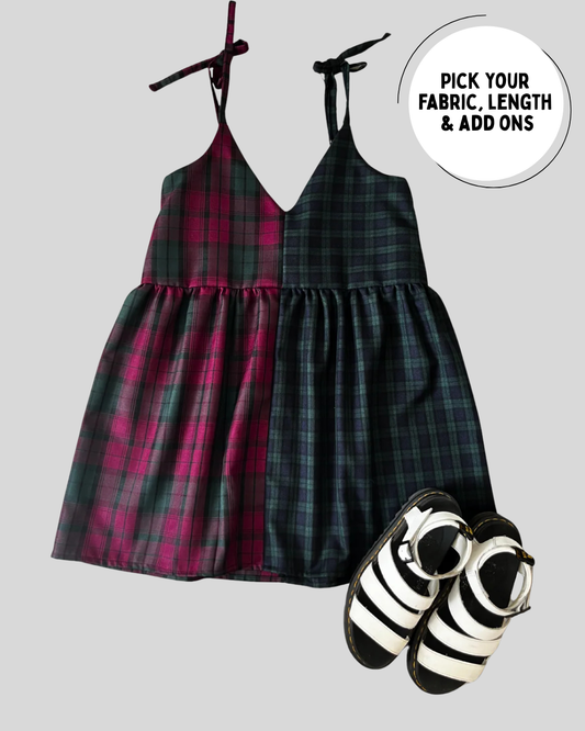 Half & Half Cami Dress - Mini, Midi or Long