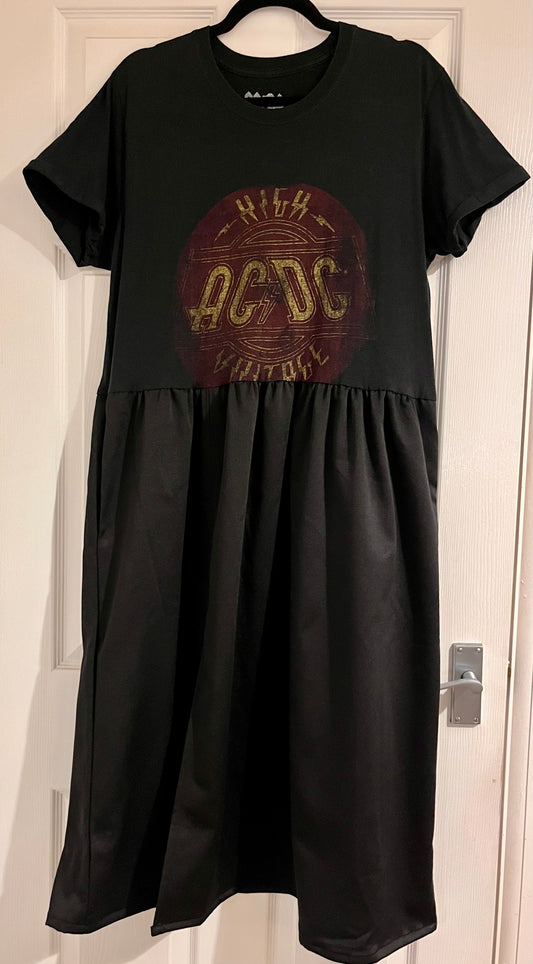AC/DC Tee Dress - Size L - 14/16