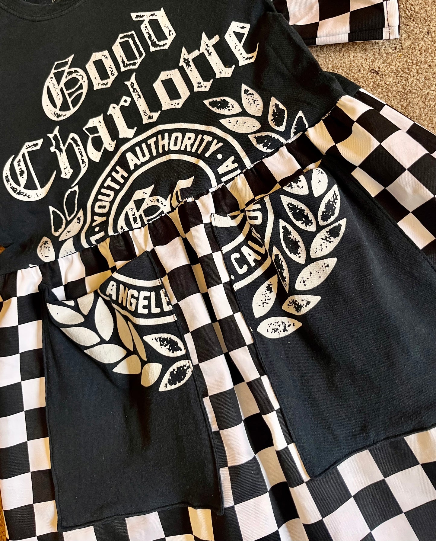 Good Charlotte Tee Dress - Size S - UK 10