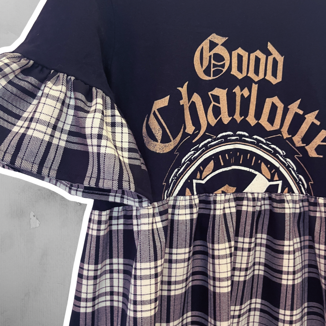 Good Charlotte Tee Dress - Size S - UK 10