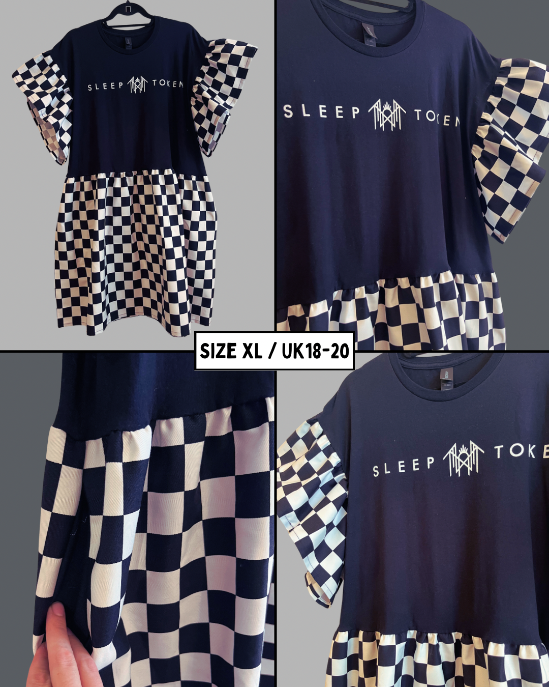 Sleep Token Tee Dress - Size XL - 18/20