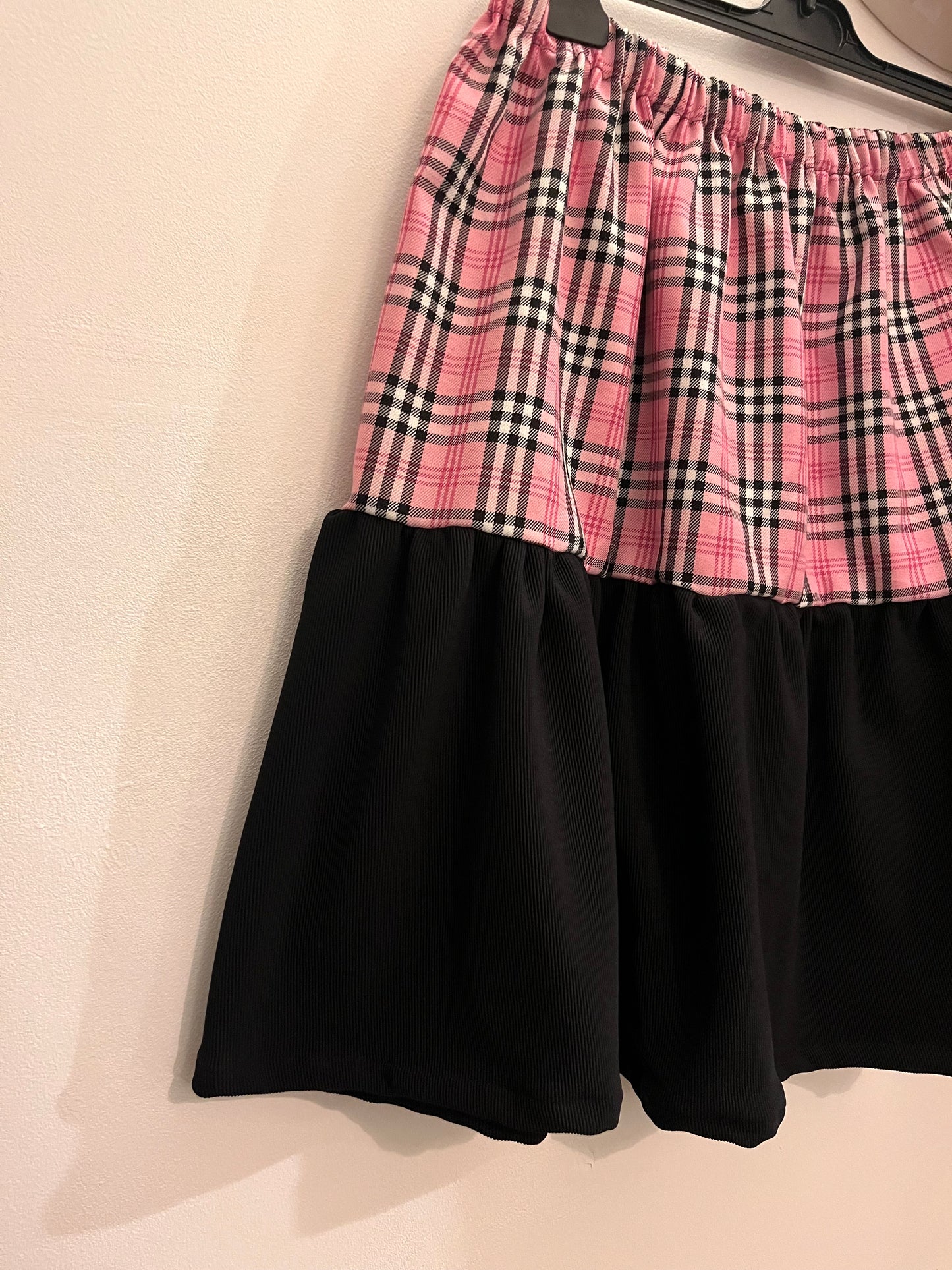 Half and half tartan Mini Skirt - Size 16