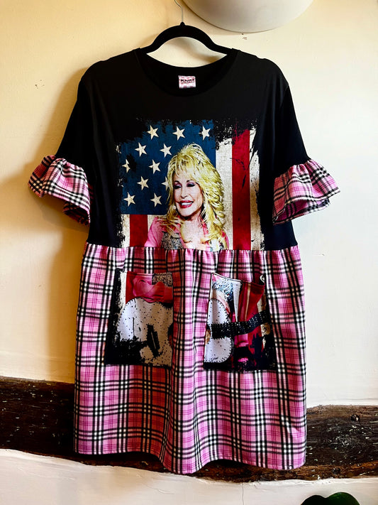 Dolly Parton Tee Dress- Size L- 14/16