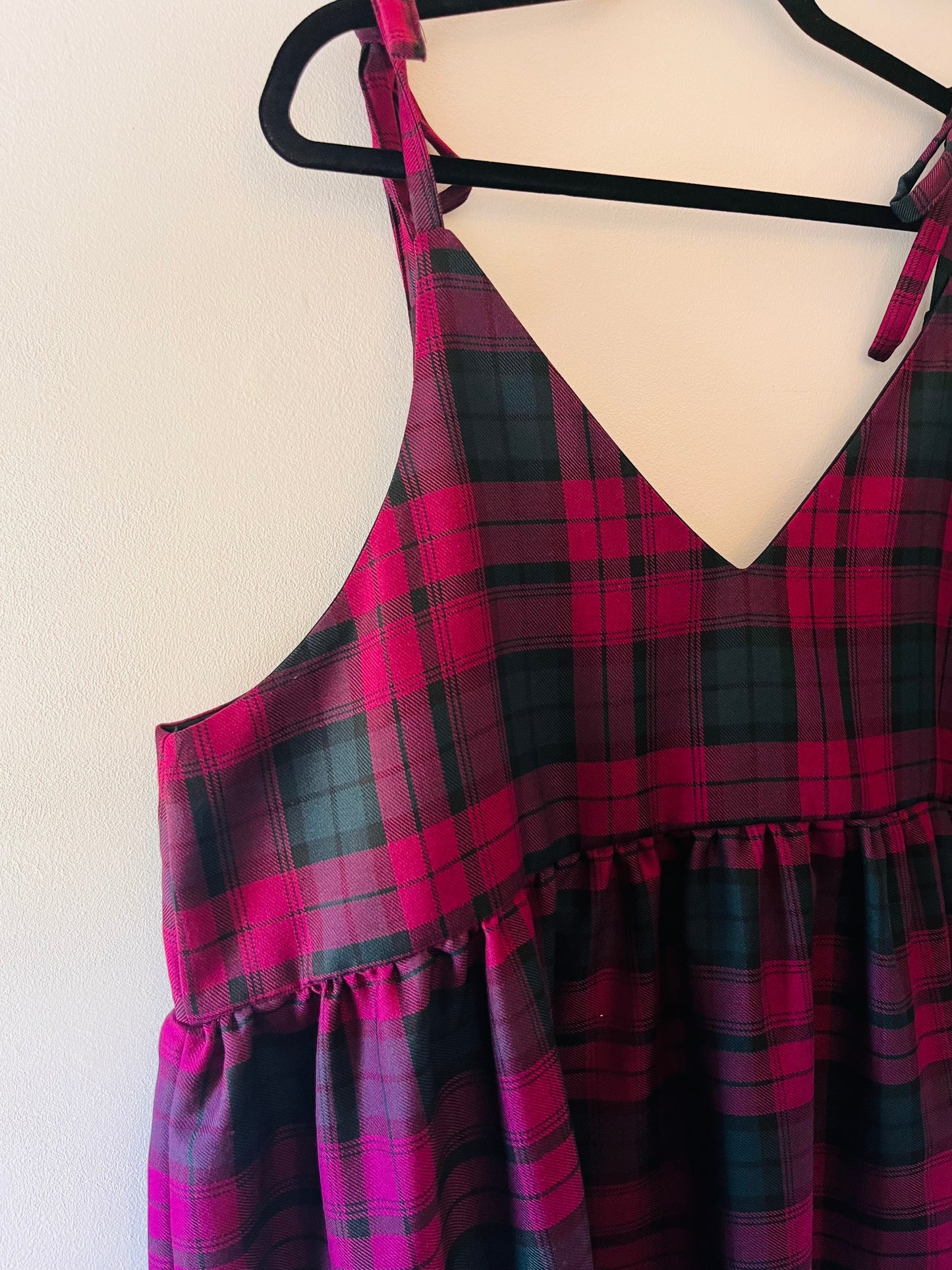 Purple & Green Tartan Cami - Size 20