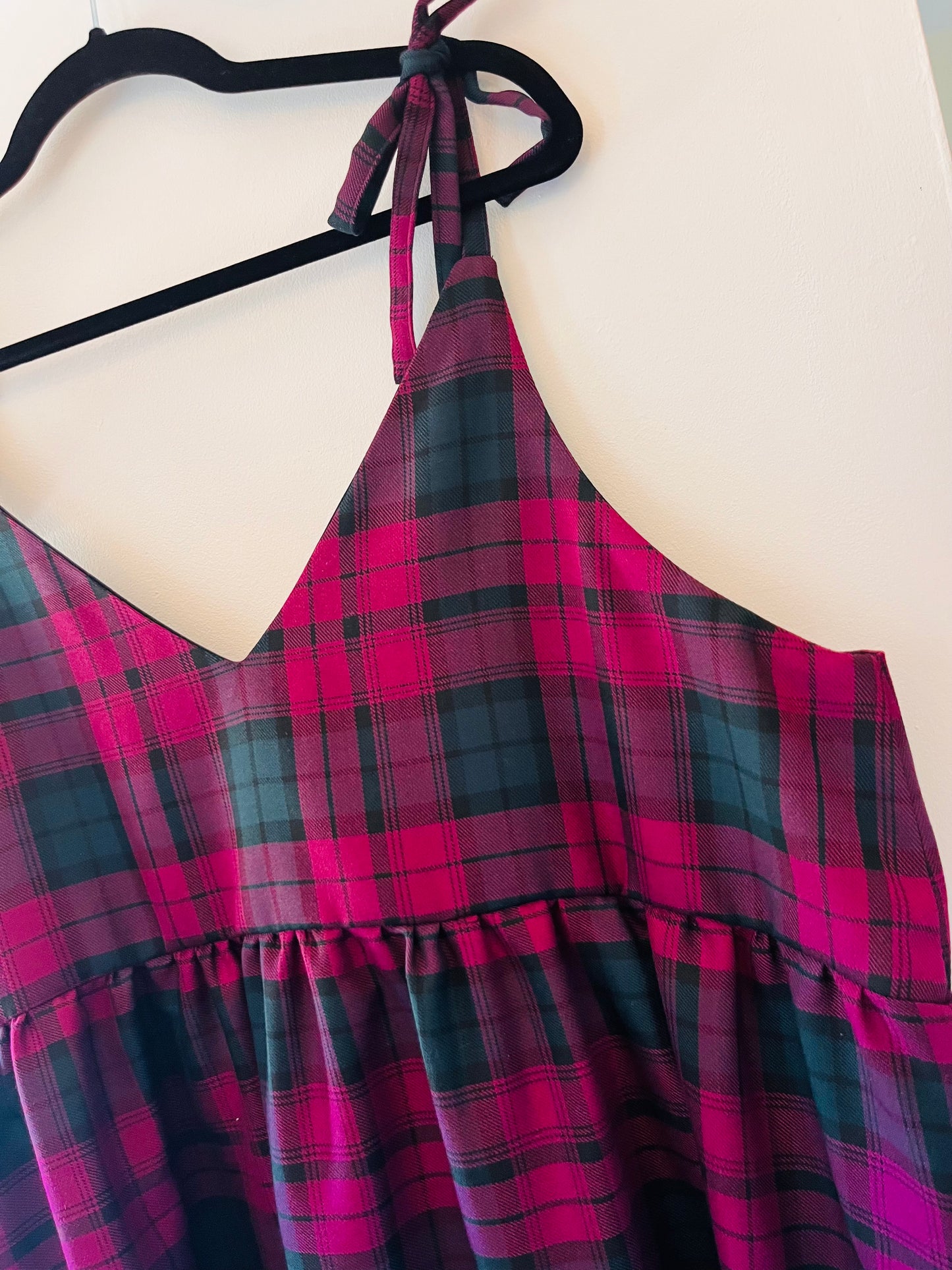 Purple & Green Tartan Cami - Size 20