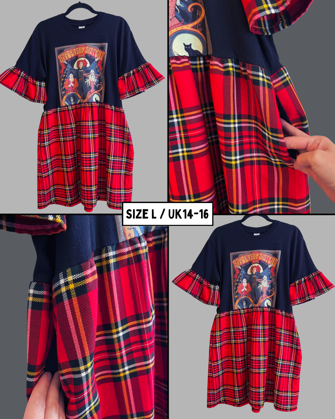 Hocus Pocus Tee Dress - Size L - 14/16
