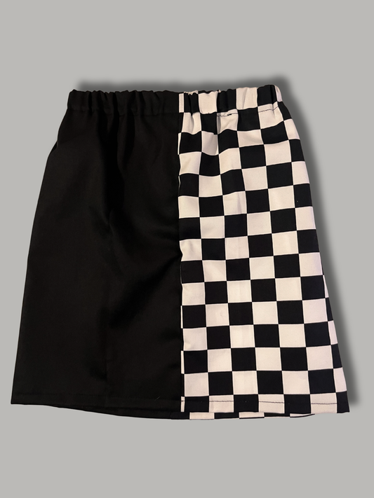 Half and half tartan Mini Skirt - Size 6