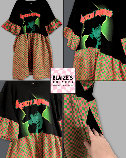 Marilyn Manson Tee Dress - Size XL - UK18/20