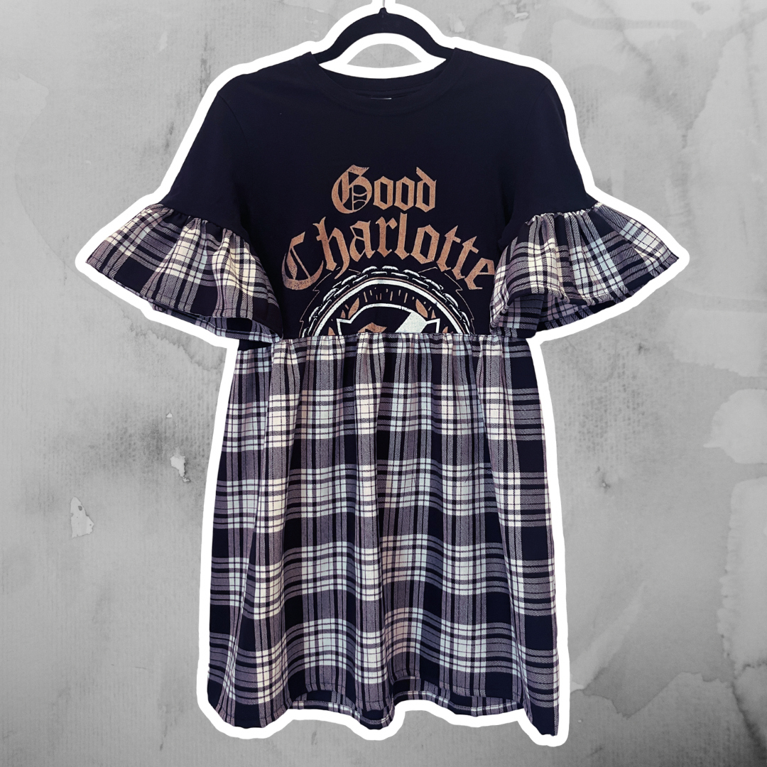 Good Charlotte Tee Dress - Size S - UK 10