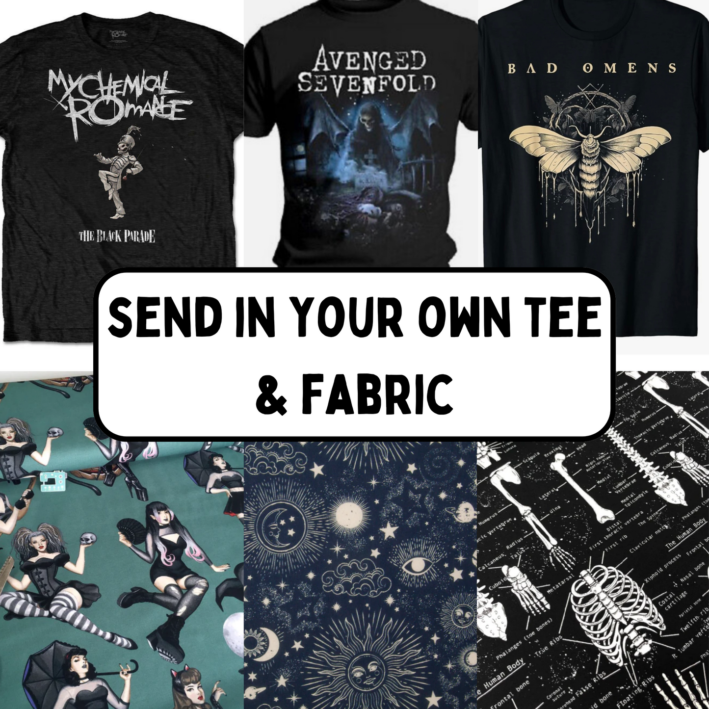 Send In Your Own Tee and Fabric