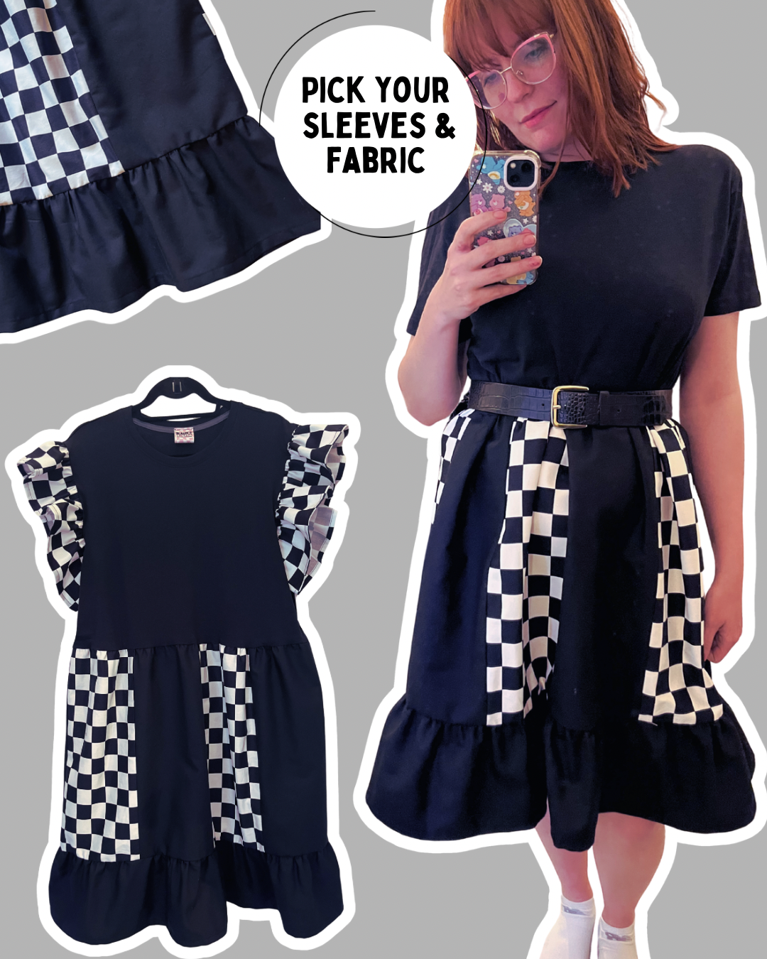 Patch Tee Dress - Pick Your Fabrics
