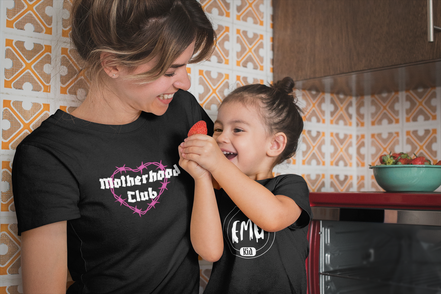 Motherhood Club Tee - Pink Heart