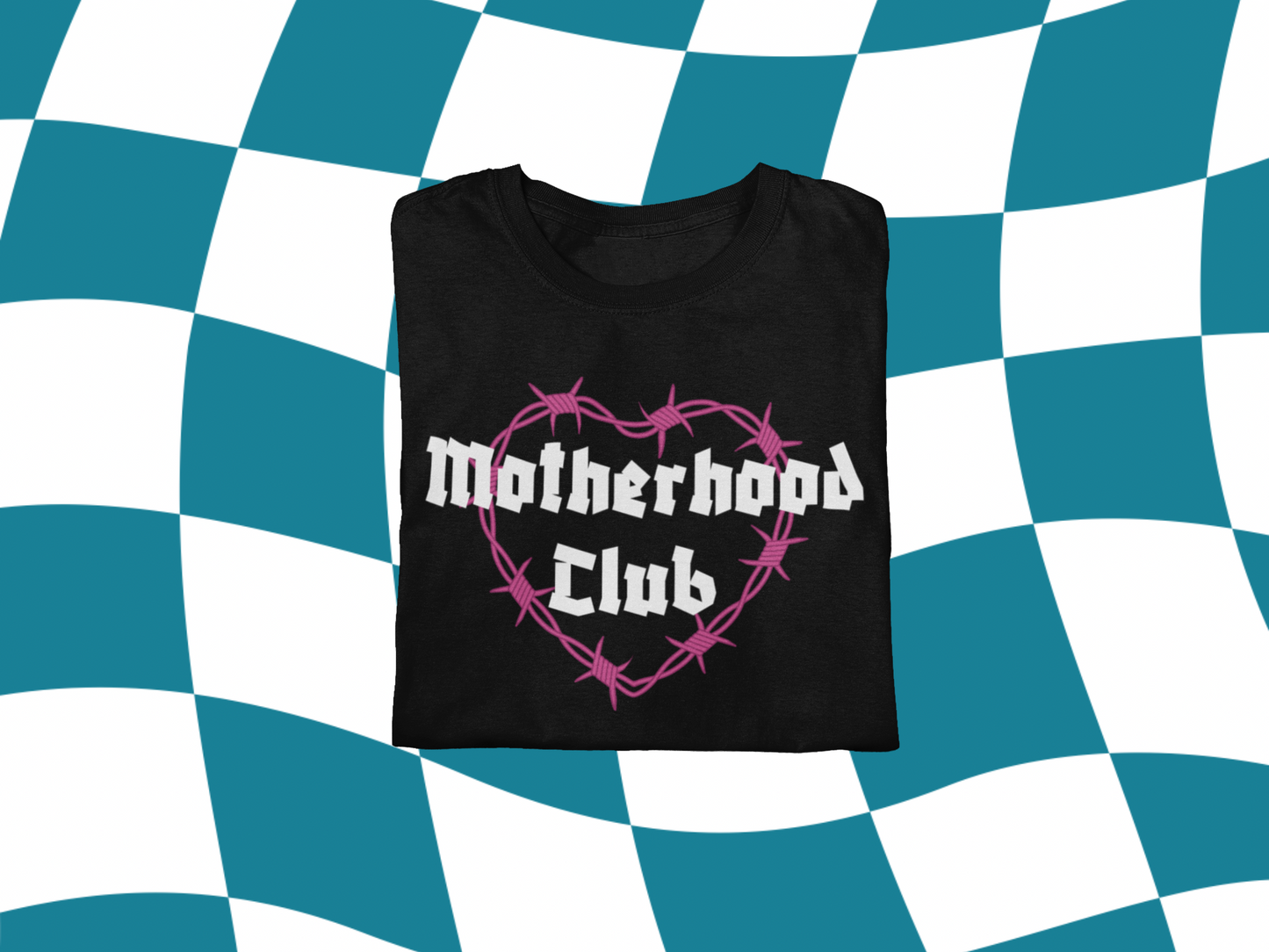 Motherhood Club Tee - Pink Heart